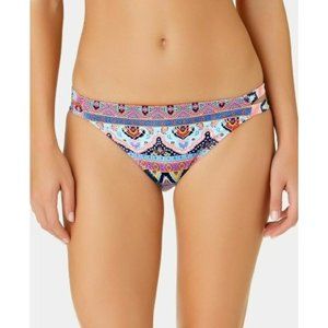 California Waves - Far Away Printed‎ Strappy Hipster Bottom, Multi-color, M, NWT